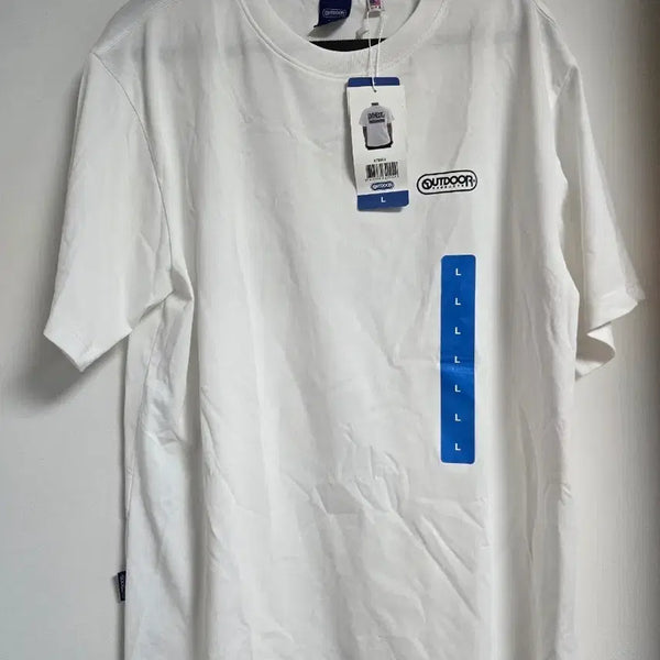 [BUNJANG] Authentic Outdoor Short-Sleeve T-Shirt White L / 정품 새상품 아웃도어 반팔 티셔츠 화이트 L