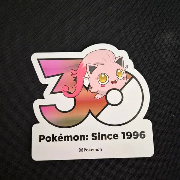 [BUNJANG] Pokemon 30th Anniversary Logo Sticker Ursa Major / 포켓몬 30주년 로고 스티커 우렁찬꼬리