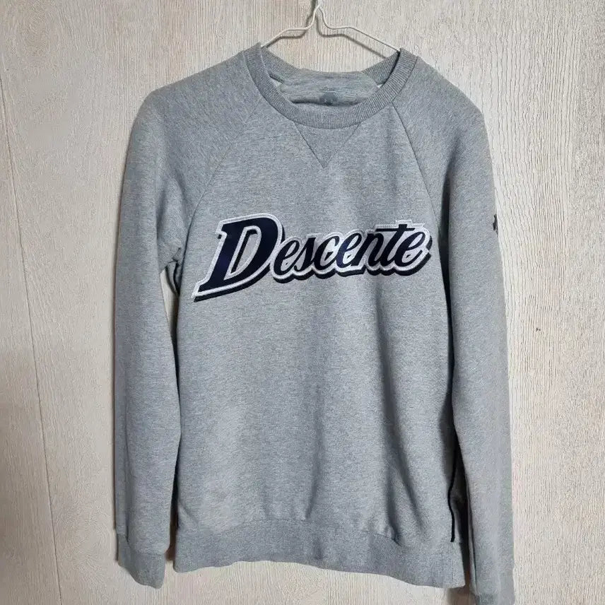 [BUNJANG] Descente Crewneck Sweatshirt Grey / 데상트 맨투맨 그레이 90