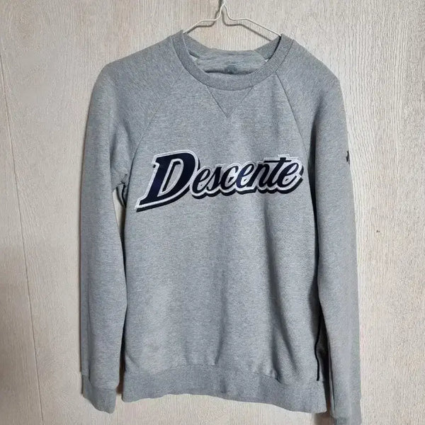 [BUNJANG] Descente Crewneck Sweatshirt Grey / 데상트 맨투맨 그레이 90