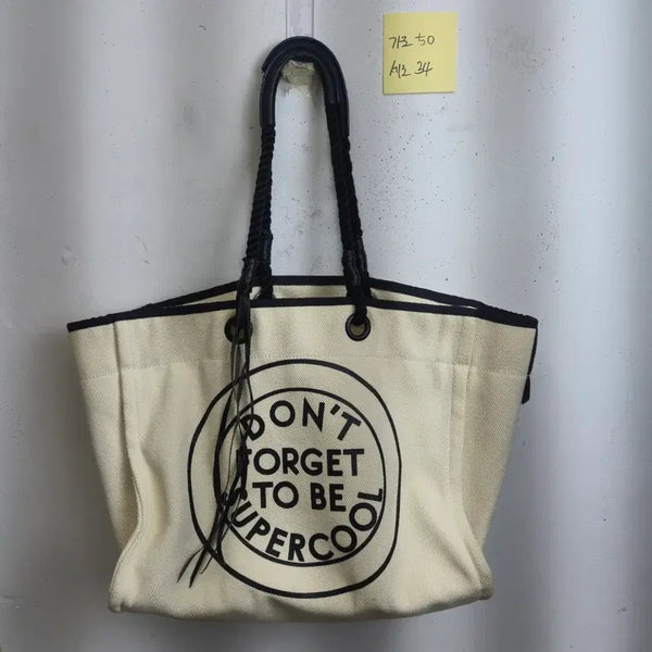 [BUNJANG] System Lettering Canvas Eco Bag / 시스템 에코백 캔버스백 레터링 포인트