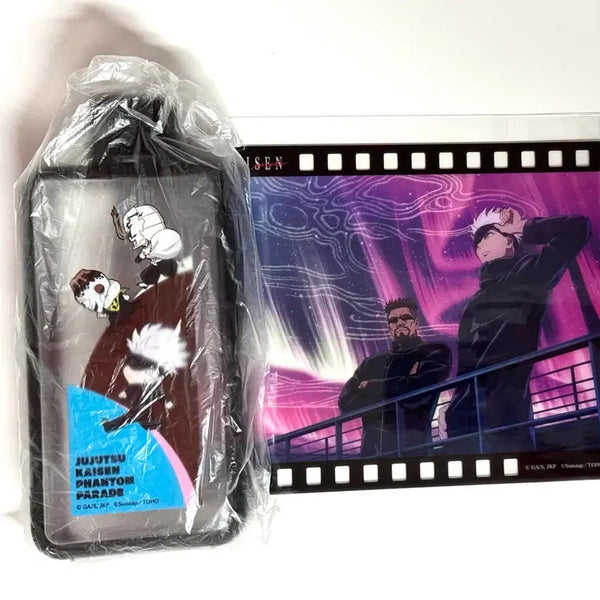 [BUNJANG] Jujutsu Kaisen Fanfare Kuji B Prize & E Prize Square Bottle & Clear Card Set - Satoru Gojo / 주술회전 판파레 쿠지 B상 E상 스퀘어보틀 고죠 사토루 세트