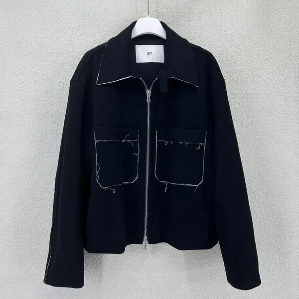 [BUNJANG] EA Cutting Wool Short Jacket / 이에이 커팅 울 숏 자켓