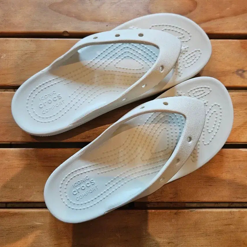 [BUNJANG] Crocs Beige W5 230 New / 크록스 베이지 W5 230 새제품