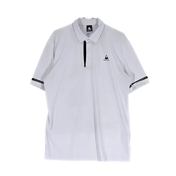 [BUNJANG] Le Coq Sportif Men's Short Sleeve Polo Shirt White 105 / 르꼬끄 남성 스포티한 반팔카라티 105 화이트 00784