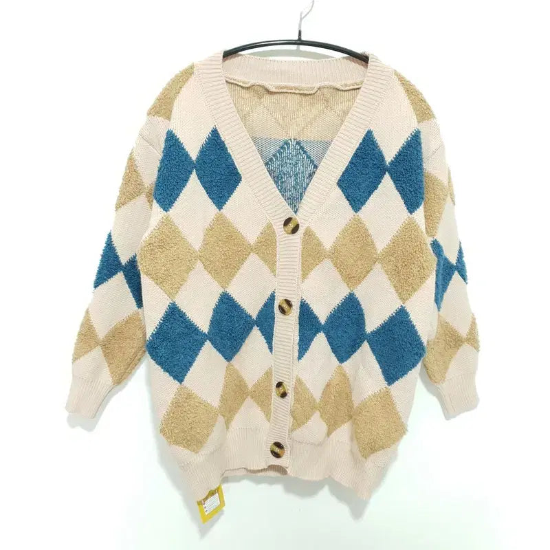 [BUNJANG] Argyle Cardigan / 아가일 가디건 F_M2273