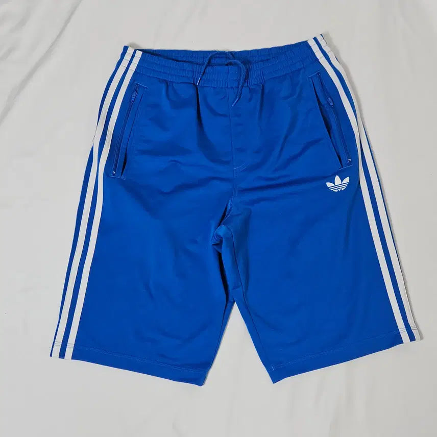 [BUNJANG] Adidas Fire Logo Shorts Training Poly Functional Blue M 95 / 아디다스 파이어로고 반바지 숏팬츠 트레이닝 폴리 기능성 블루 M 95