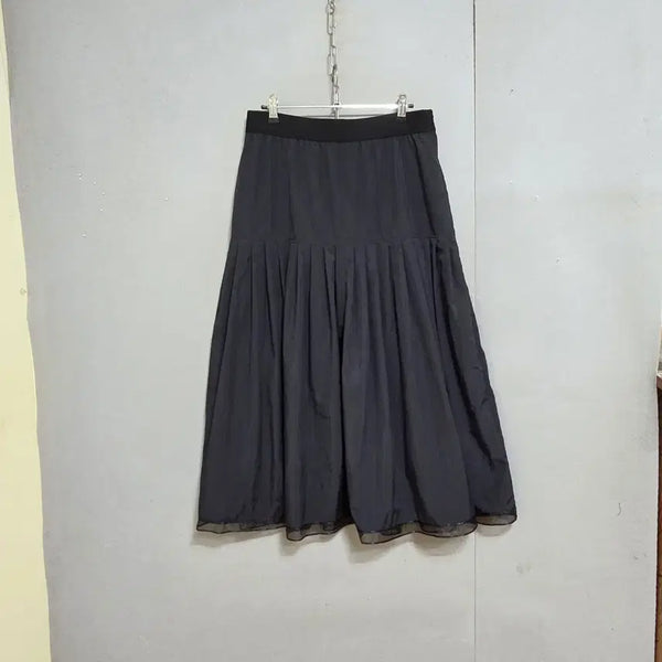 [BUNJANG] Elegant Black Maxi Skirt (Size M) / 고급스런느낌 블랙 롱스커트 M  n7712