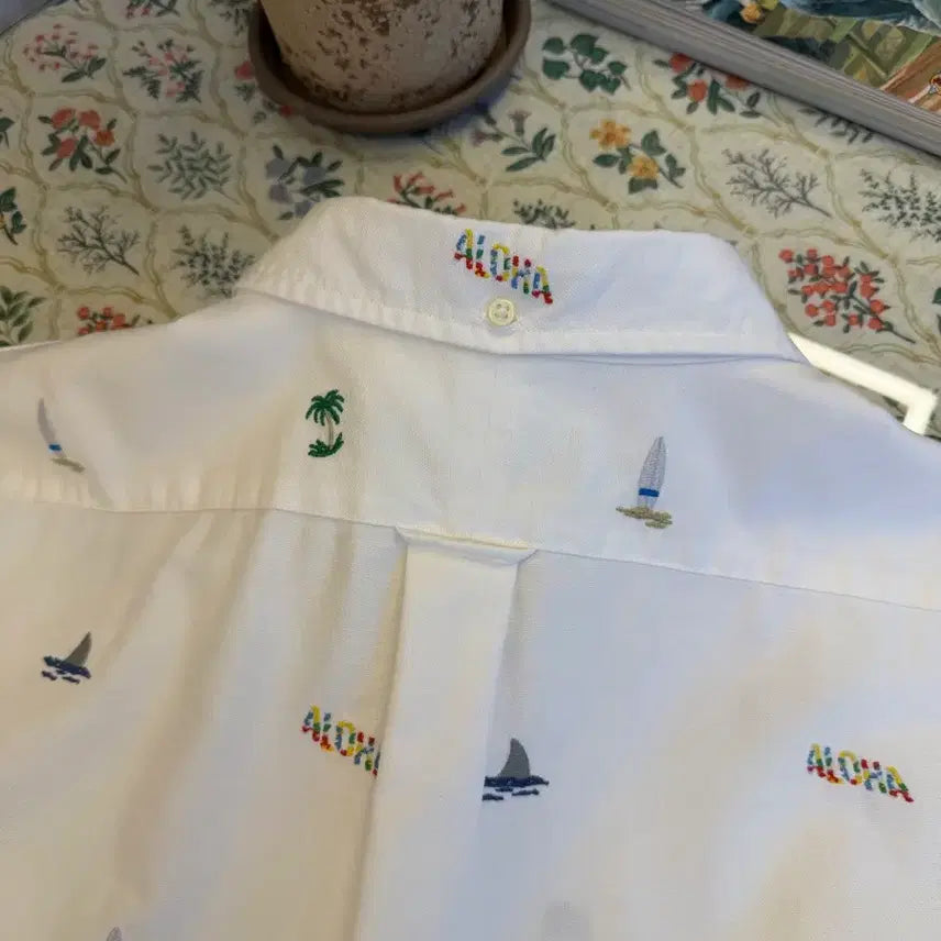 [BUNJANG] Polo Ralph Lauren Aloha Embroidered Oxford Shirt / 폴로 랄프로렌 알로하 자수 옥스포드 셔츠