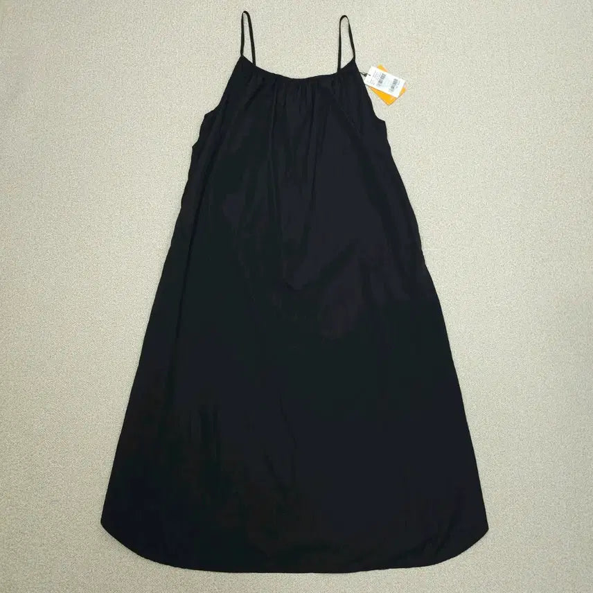 [BUNJANG] Frank Stone Black Nylon Sleeveless Long Dress / (85-90/새상품)프랭크스톤 끈나시 롱 나일론 원피스 블랙