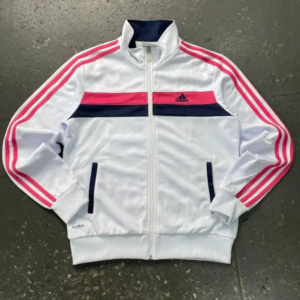 [BUNJANG] Adidas Y2K White Pink Track Top Jersey / 90 아디다스 Y2K 화이트핑크 트랙탑 져지