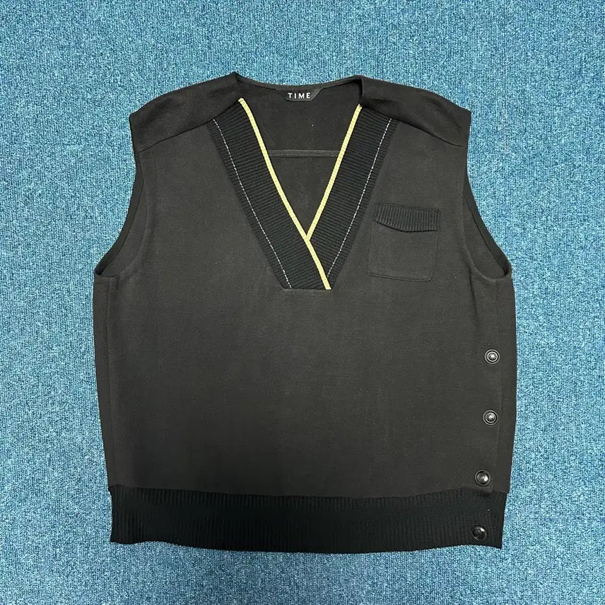 [BUNJANG] TIME 21FW Nylon Cotton Vest / 타임 21fw 나일론 면 조끼