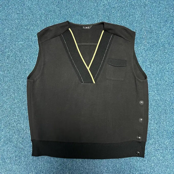 [BUNJANG] TIME 21FW Nylon Cotton Vest / 타임 21fw 나일론 면 조끼