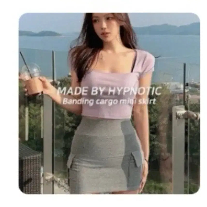 [BUNJANG] Hipnatic Cargo Mini Skirt - Grey (Adam Size) / 히프나틱 자체제작 역대급 카고 미니스커트 그레이 아담사이즈