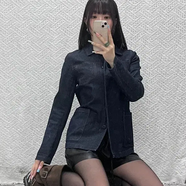 [BUNJANG] SPB Vintage Modern Chic Casual Slim Fit Denim Jacket / 에스피비 빈티지 모던 시크 캐주얼 슬림핏 데님자켓 3 C12869