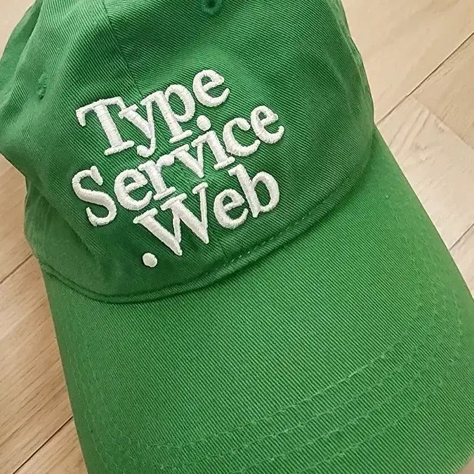 [BUNJANG] Typeservice Web Embroidered Green Ball Cap / 타입서비스웹 그린 볼캡