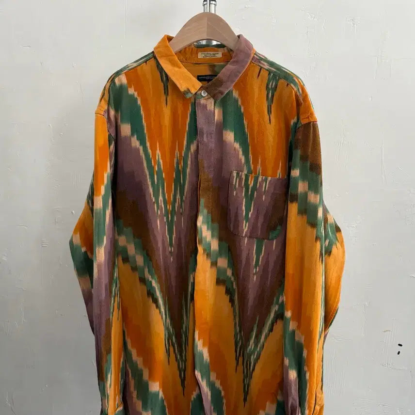 [BUNJANG] Engineered Garments Ikat Pattern Pocket Shirt / 엔지니어드 가먼츠 이카트 패턴 포켓 셔츠