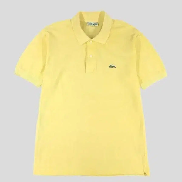 [BUNJANG] Lacoste Lemoncore Croco 00s Yellow Pique Polo T-Shirt / 레몬코어라코스테 서광 00s 옐로우 크로고 PK 피케 카라넥 반팔 티셔츠