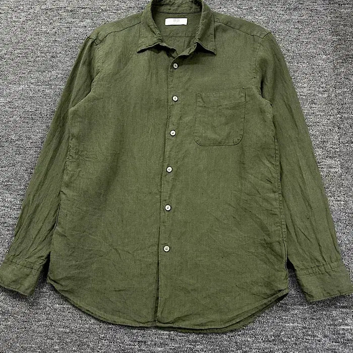 [BUNJANG] Uniqlo Linen Shirt (M) / 유니클로 린넨 셔츠 M