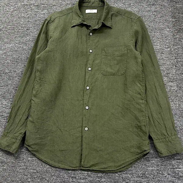 [BUNJANG] Uniqlo Linen Shirt (M) / 유니클로 린넨 셔츠 M