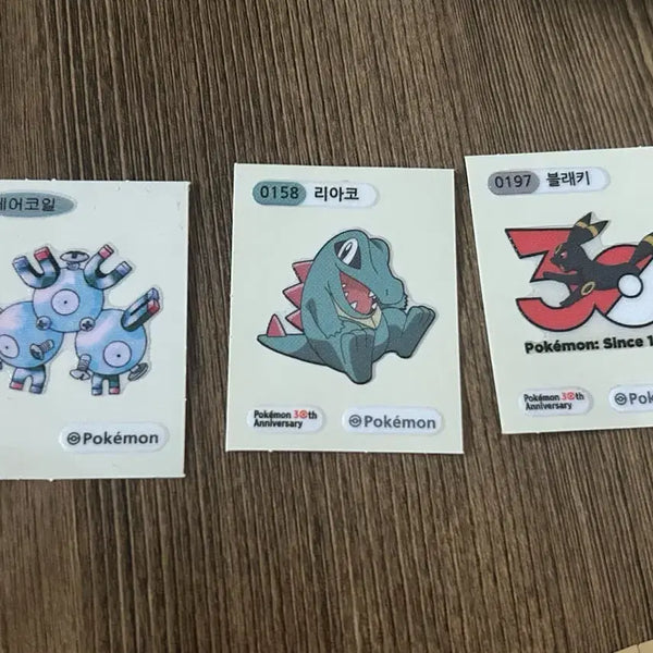[BUNJANG] Pokemon 30th Anniversary Stickers / 포켓몬 30주년 띠부씰