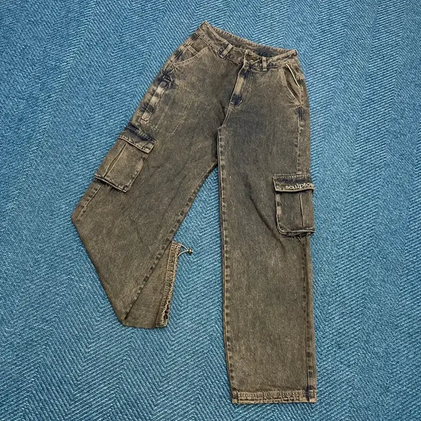 [BUNJANG] Sculptor Cargo Denim String Pants XS / [XS] 스컬프터 카고 데님 스트링 팬츠 바지 만원샵
