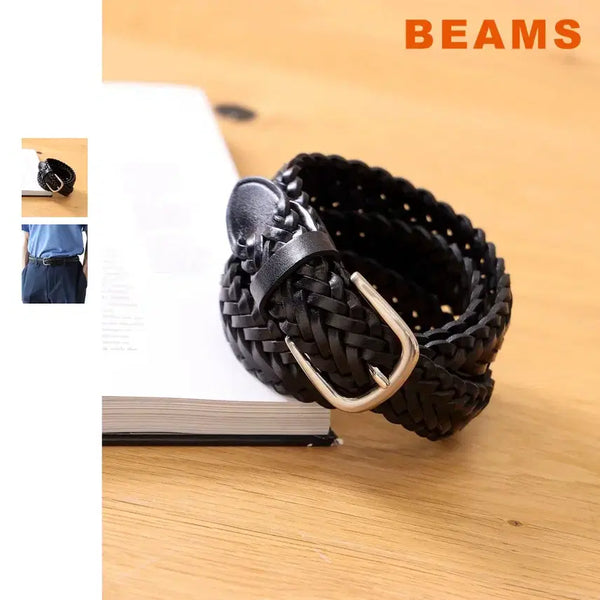 [BUNJANG] BEAMS Heart Leather Mesh Belt 26SS / 빔즈 하트 레더 메시 벨트 26SS