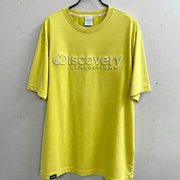 [BUNJANG] Discovery Distressed Logo Short Sleeve T-Shirt / 디스커버리 반팔 M