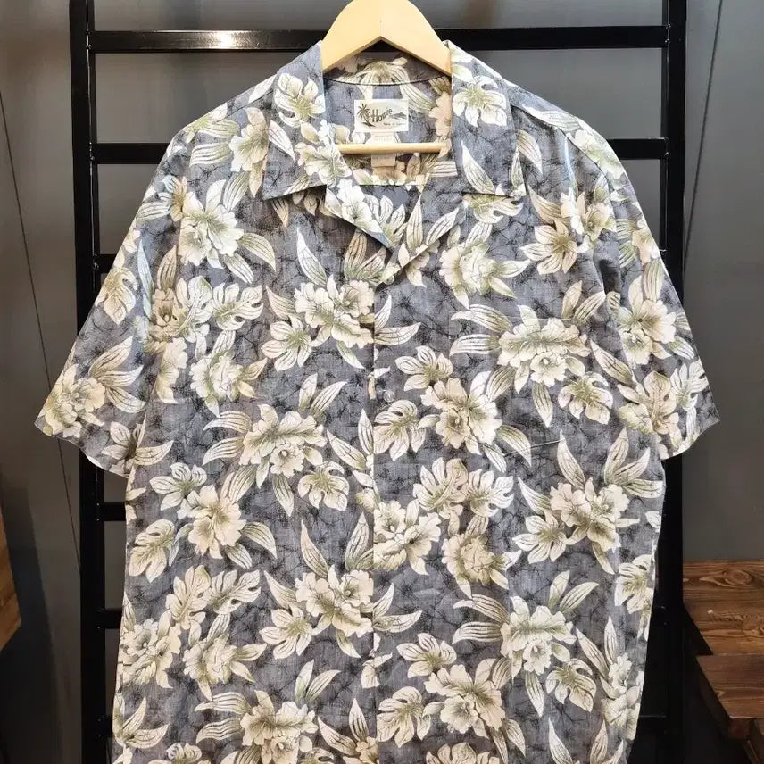 [BUNJANG] Howie Hawaiian Aloha Floral Short Sleeve Shirt XL / XL 하위 하와이안 알로하 셔츠 플로럴 반팔남방 3.9