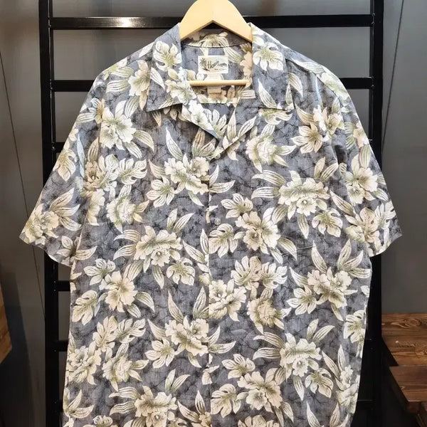 [BUNJANG] Howie Hawaiian Aloha Floral Short Sleeve Shirt XL / XL 하위 하와이안 알로하 셔츠 플로럴 반팔남방 3.9