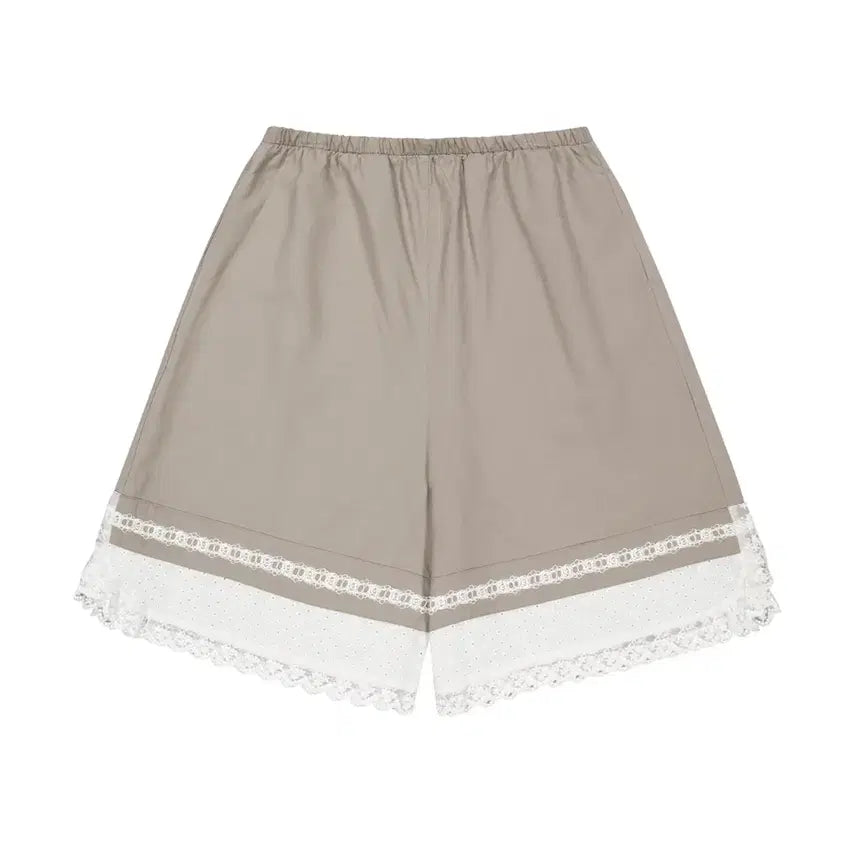 [BUNJANG] Koiseio Lace Shorts Cocoa / 코이세이오 LACE SHORTS COCOA