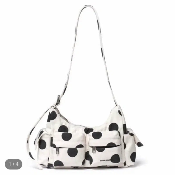 [BUNJANG] Seymourondo Dot Pocket Mug Bag / 세이모온도 도트 포켓 머그백 가방