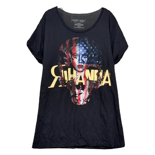 [BUNJANG] Hard Rock Cafe Printing Navy T-Shirt XL / 하드락카페 프린팅 네이비 반팔티 X LARGE