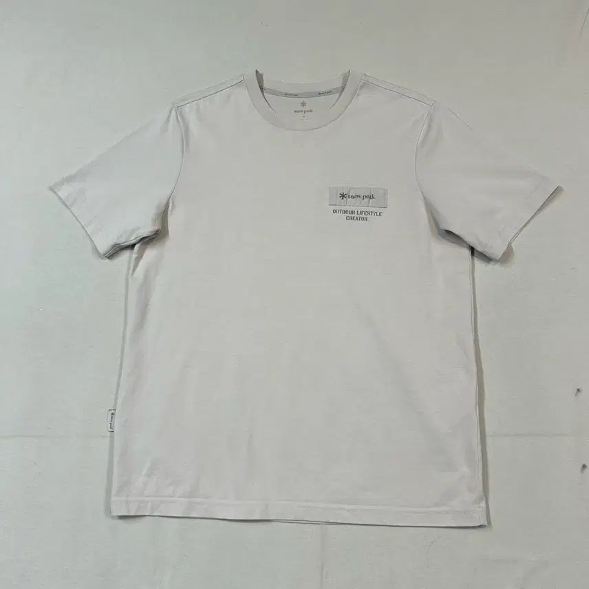 [BUNJANG] Snow Peak Short Sleeve T-Shirt Beige L / L/100) 스노우피크 반팔티 베이지