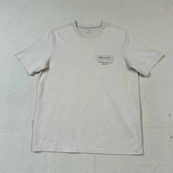 [BUNJANG] Snow Peak Short Sleeve T-Shirt Beige L / L/100) 스노우피크 반팔티 베이지
