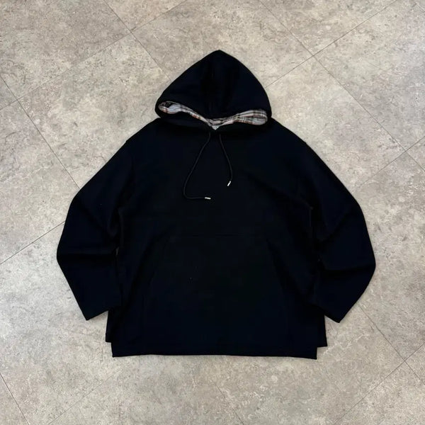 [BUNJANG] Solid Homme Black Hoodie / 솔리드옴므 블랙 후드티 #csz649
