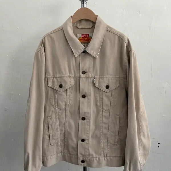 [BUNJANG] Levi's Beige Corduroy Trucker Jacket / Levis 리바이스 베이지 코듀로이 트러커 자켓