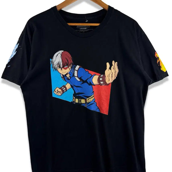 [BUNJANG] Shoto Todoroki Animation T-Shirt / 나히아 오피셜 쇼토 토도로키 애니메이션 티셔츠4395