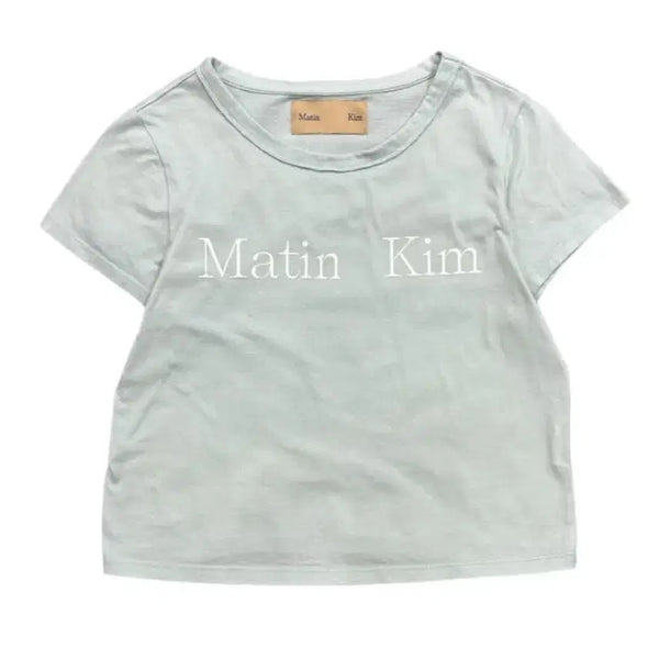 [BUNJANG] Matinkim Short Sleeve T-Shirt Mint / 마뗑킴 반팔 티셔츠 민트