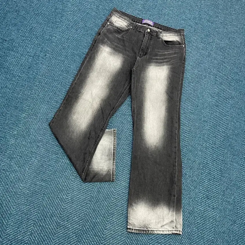 [BUNJANG] Reply Puffy Denim Pants XL / [XL] 리플라이퍼키 데님 팬츠 만원샵
