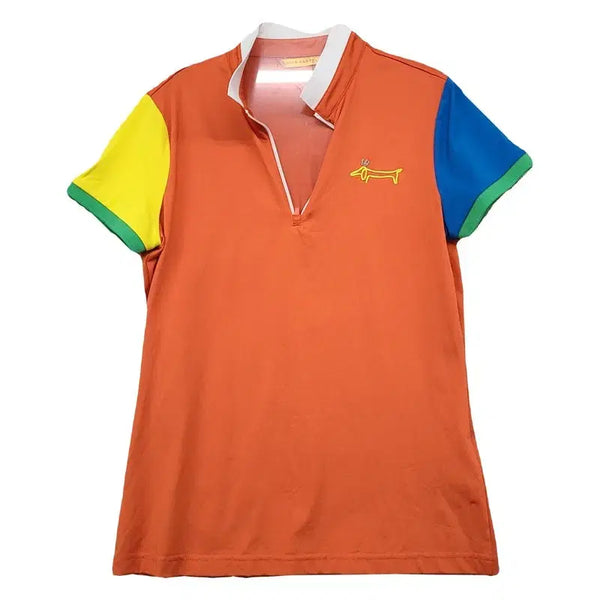 [BUNJANG] Louis Castel Orange Golf Short-Sleeve Polo Shirt / 루이까스텔 오렌지 골프 반팔 카라티 95