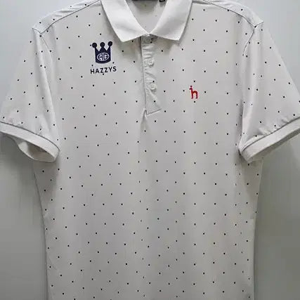 [BUNJANG] Hazzys Golf Short Sleeve Polo Shirt (White) / 헤지스 골프 반팔 카라티 비침