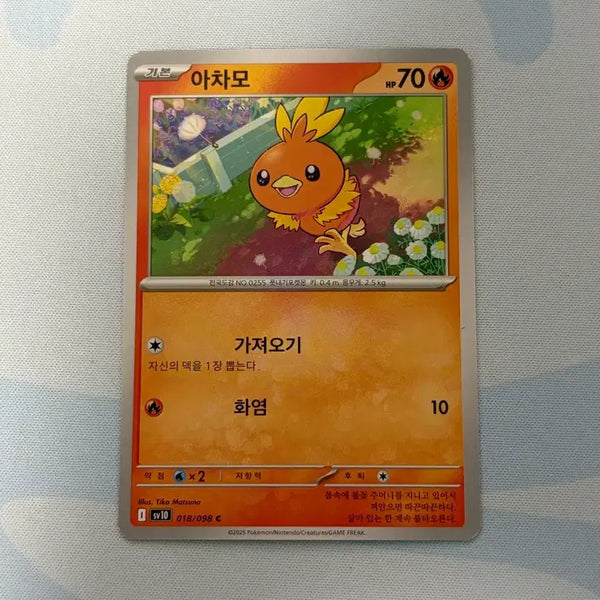 [BUNJANG] Pokemon Card Torchic / 포켓몬카드 아차모  c