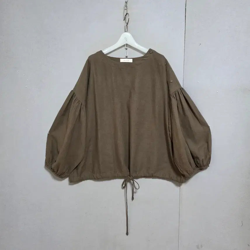 [BUNJANG] Linen Blend Blouse FF (Size 66-88) / 린넨함유 풍성한핏 블라우스 FF   n7716
