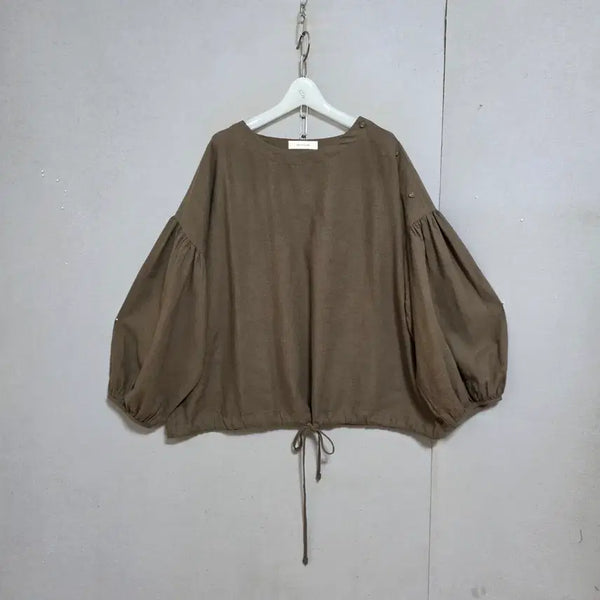 [BUNJANG] Linen Blend Blouse FF (Size 66-88) / 린넨함유 풍성한핏 블라우스 FF   n7716