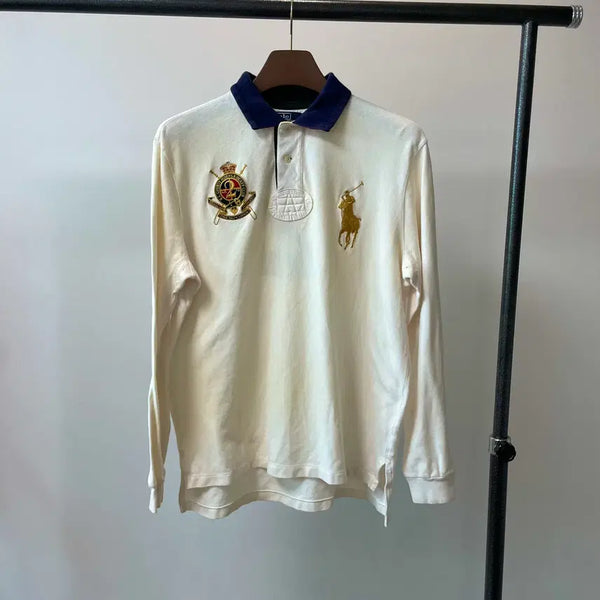 [BUNJANG] Polo Ralph Lauren Custom Fit XL Big Pony Long Sleeve Polo Shirt / (커스텀핏 XL) 폴로 랄프로렌 백 넘버 치프키프 빅포니 긴팔 카라티