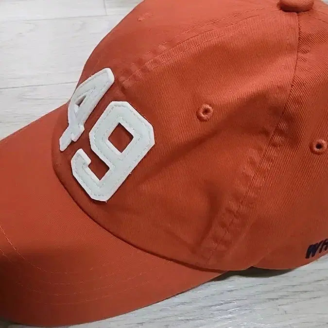 [BUNJANG] Who.a.u Embroidered Patch Ball Cap Orange / 새상품급) who.a.u 자수 패치 볼캡 오렌지