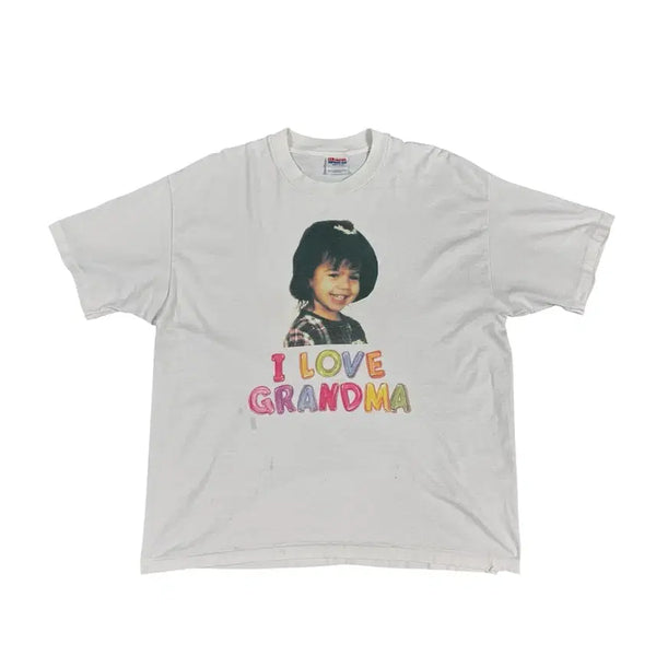 [BUNJANG] Vintage 90s I Love Grandma Graphic T-Shirt XL / 빈티지 90s I Love Grandma 알러뷰 그랜마 티셔츠