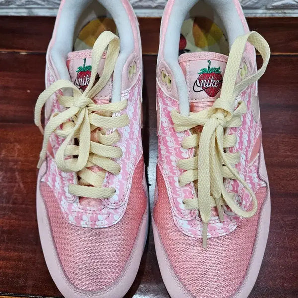 [BUNJANG] Nike Air Max 1 Strawberry Women's Sneakers / 나이키 에어맥스1 딸기 여성 운동화 260