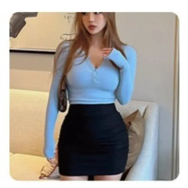 [BUNJANG] Hipnatic Shirring Mini Skirt Black / 히프나틱 역대급 셔링 미니스커트 검정 셔링스커트 골반보정